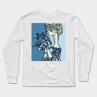 portrait cubism Long Sleeve T-Shirt